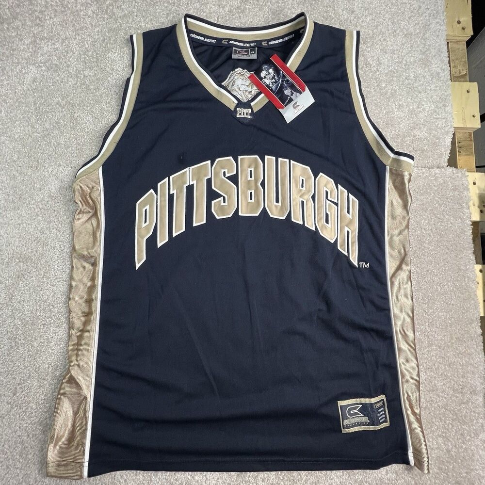 Pittsburgh Panthers Basketball Jersey Mens  XL Blue Golf Colosseum Athletics #30